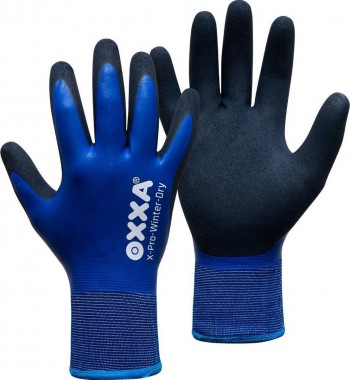 Oxxa X-Pro-Winter- Dry 51-870 handschoen zwart blauw